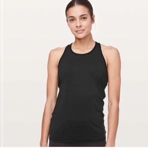 🔥 Lululemon Ruche of Adrenaline Black Tank Top – Size 6 | Includes Bra Pads